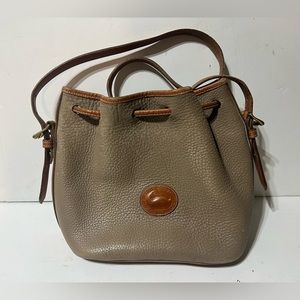 Dooney & Bourke Beige Small Drawstring Bag